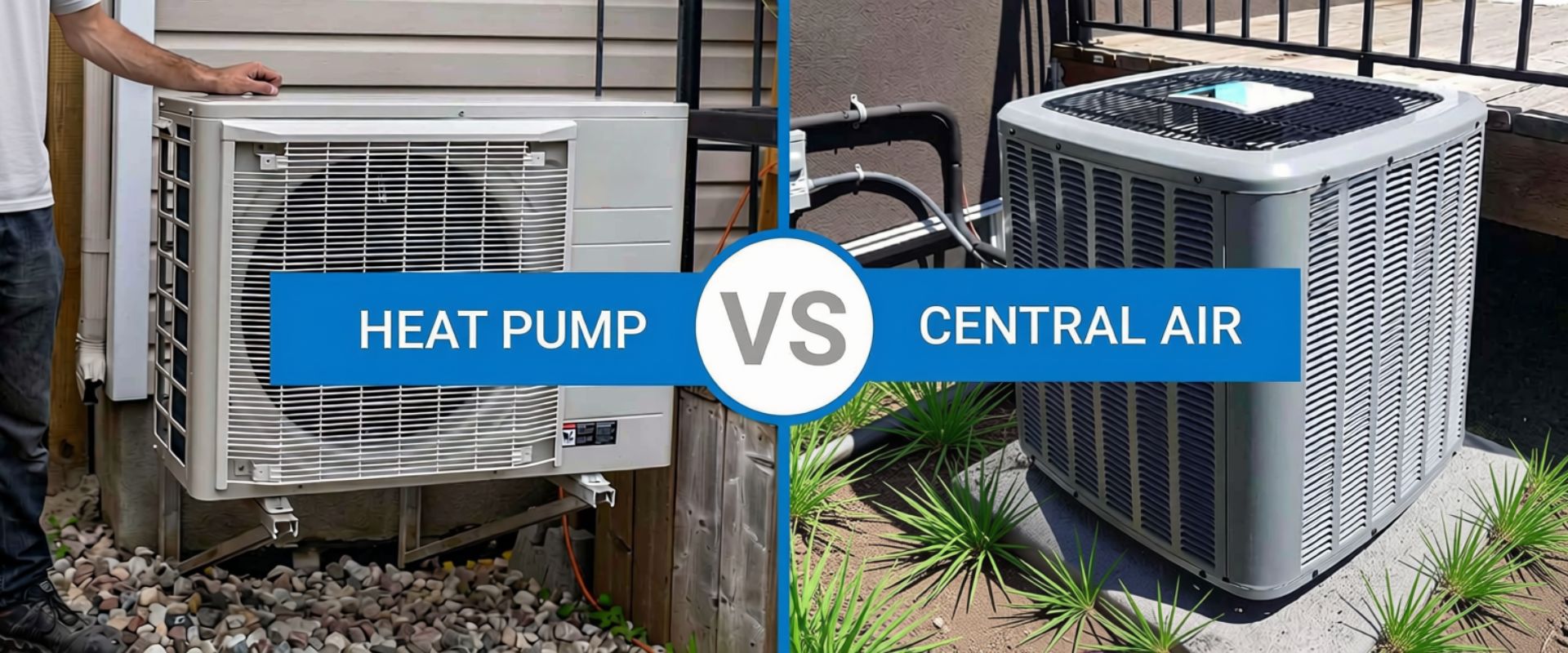 how to choose between a heat pump and central ac system